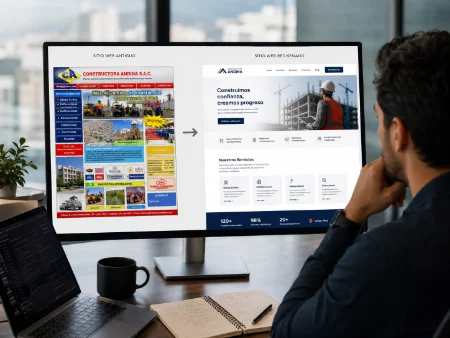 Rediseño de página web profesional